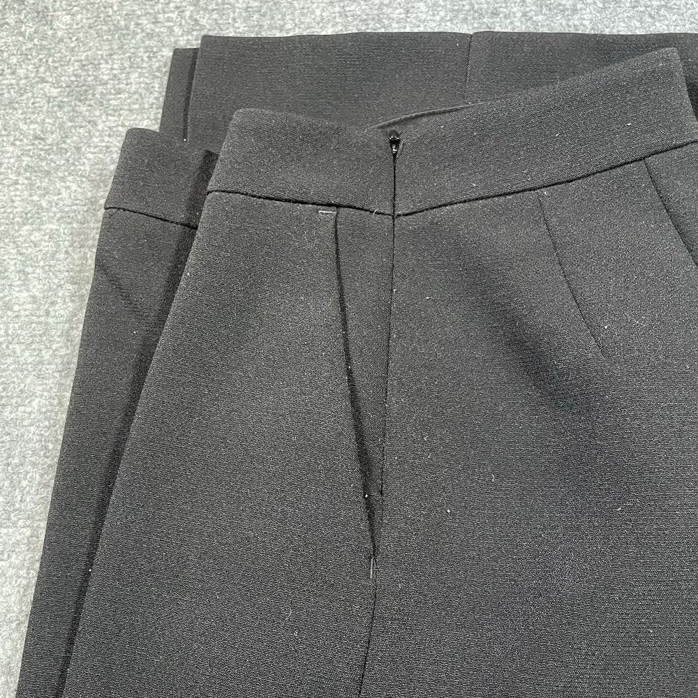 Express Wide Leg Dress Pants Womens Size 00R Flat Front High Rise Slacks Pockets - Picture 3 of 13